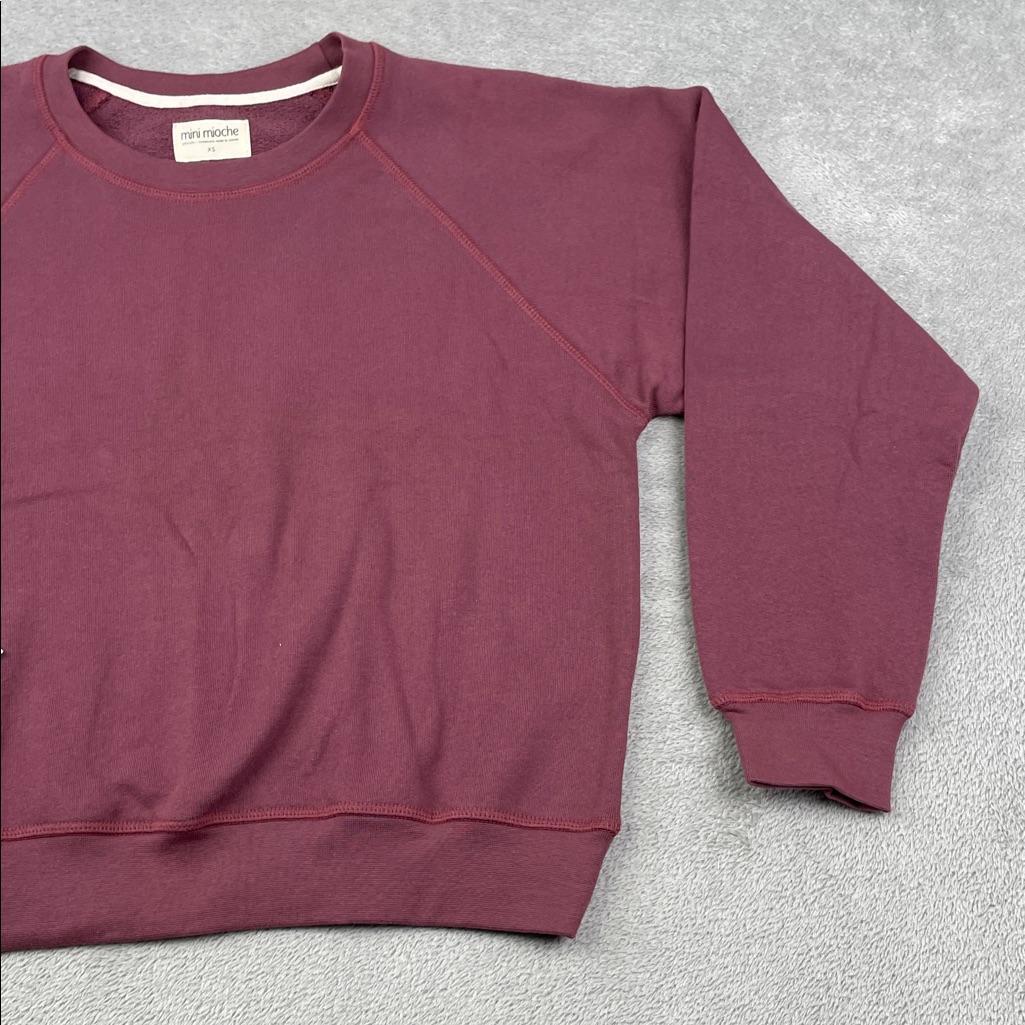 New Mini Mioche Xs Womens Purple 100% Organic Cotton Sweatshirt "Made Of Magic" — image 3 of 8